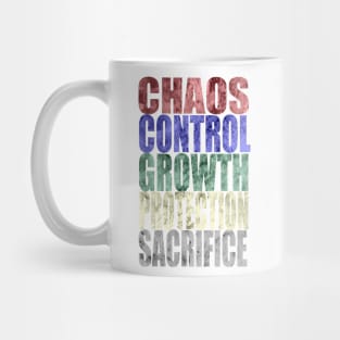 Chaos, Control, Growth, Protection, Sacrifice Mug